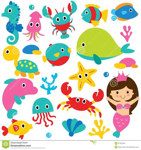 Sea Animals Clipart Free