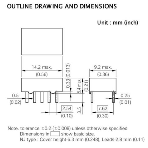 Buy NEC DPDT PCB Relay 5V 2A Double Coil Latch Type EA2 5TNFG Online At