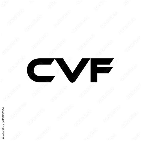 Cvf Letter Logo Design With White Background In Illustrator Vector Logo Modern Alphabet Font