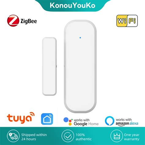 Wifi ZigBee Detektor Czujnik Do Okien Drzwi Tuya Smart Life App Domowy