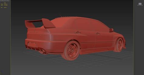 Lancer Evolution Ix Tuned D Model Unknown Max Fbx Obj Free D