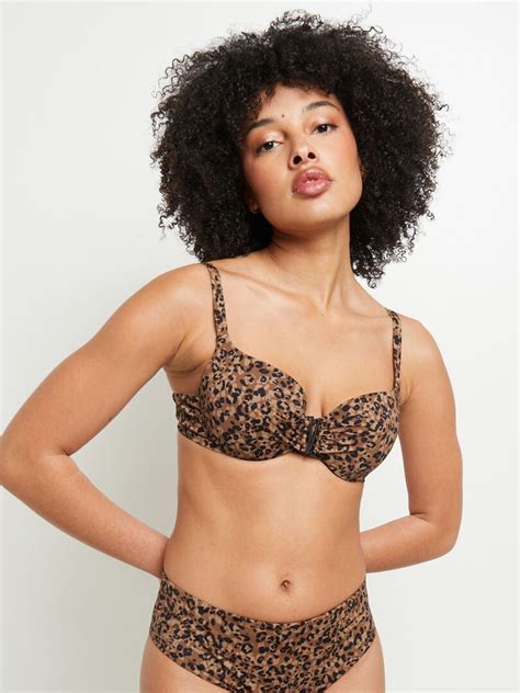 Maillot De Bain Coque Mambo RougeGorge Lingerie Marron Caramel Kiabi