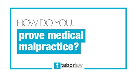 How Do You Prove Medical Malpractice Tabor Law Firm Indianapolis