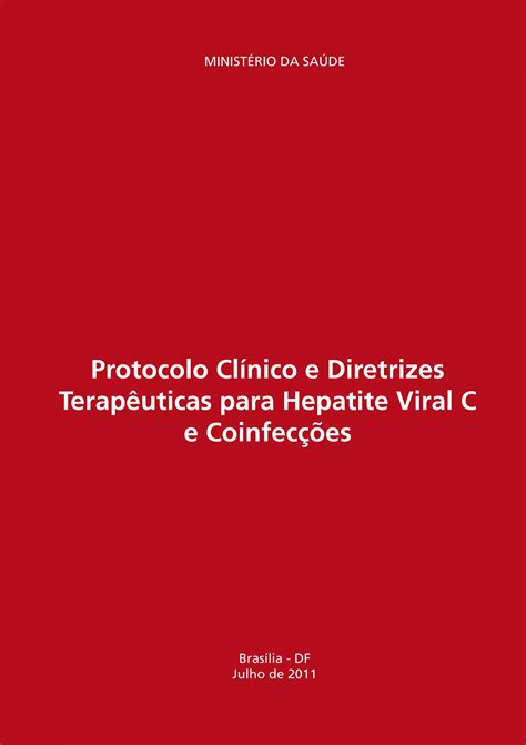 Protocolo clinico diretrizes terapeuticas hepatite c e coinfecções