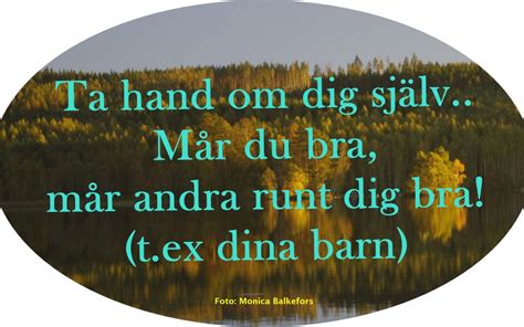 Ta hand om dig själv Tanka bra tankar