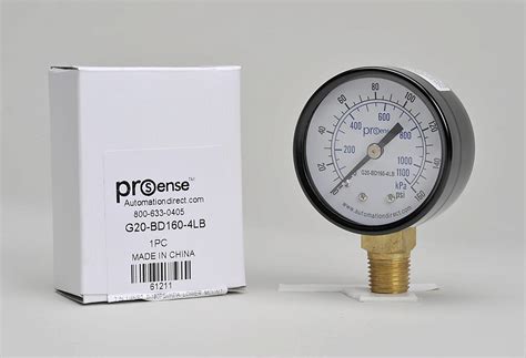 Mechanical Pressure Gauge To Psig To Kpa Pn G Bd