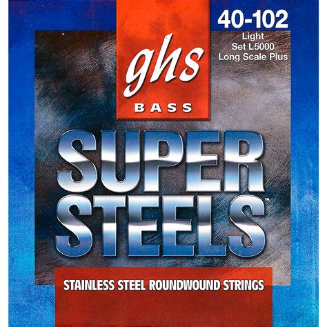 Ghs L5000 Super Steels Electric Bass Strings Musician S Friend