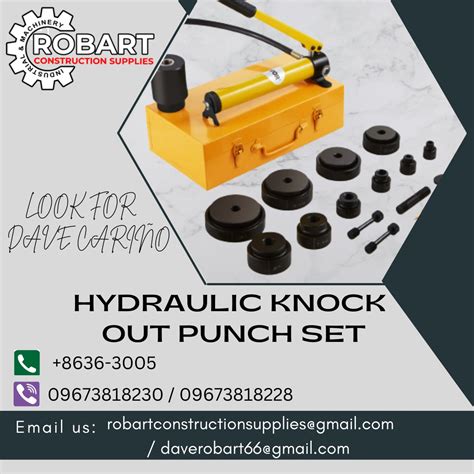 Hydraulic Knock Out Punch Set Commercial Industrial Construction