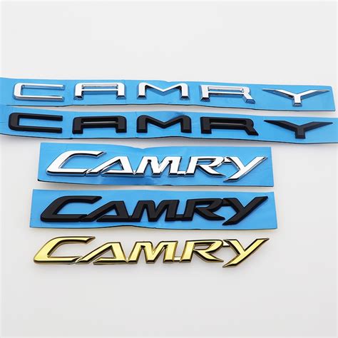 Pcs D Camry Abs Car Logo Fender Side Sticker Rear Bumper Tail Door