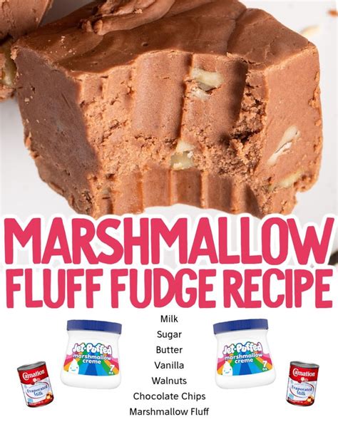 Marshmallow Fluff Fudge Fudge Recipes Easy Fantasy Fudge Recipe Peanut Butter Fudge Recipe