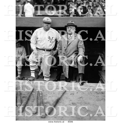 Historical Photo of Babe Ruth in His New York Yankees Baseball Uniform ...