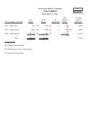 Assign Excel Ed Xlsx Oceanview Marine Company Cash Leadsheet