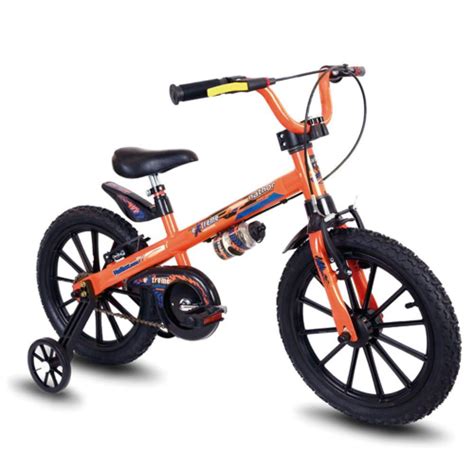 Bicicleta Infantil Aro Rodinhas Menino Extreme Nathor Em