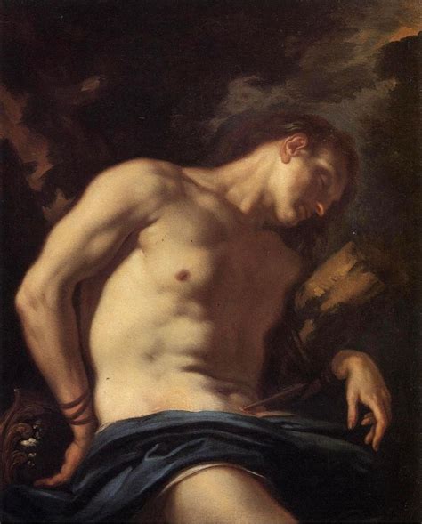 Johann Karl Loth San Sebastiano Olio Su Tela San