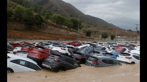 Impactantes imágenes de lluvias torrenciales en España YouTube