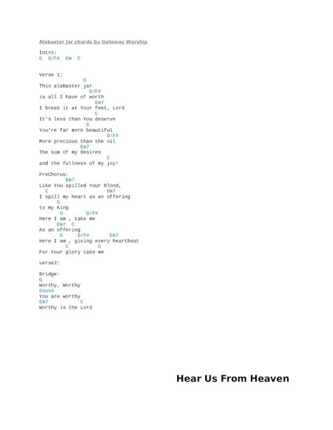 Docx Alabaster Jar Chords Dokumen Tips