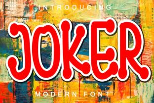 Joker Font By ABBAsalam Creative Fabrica