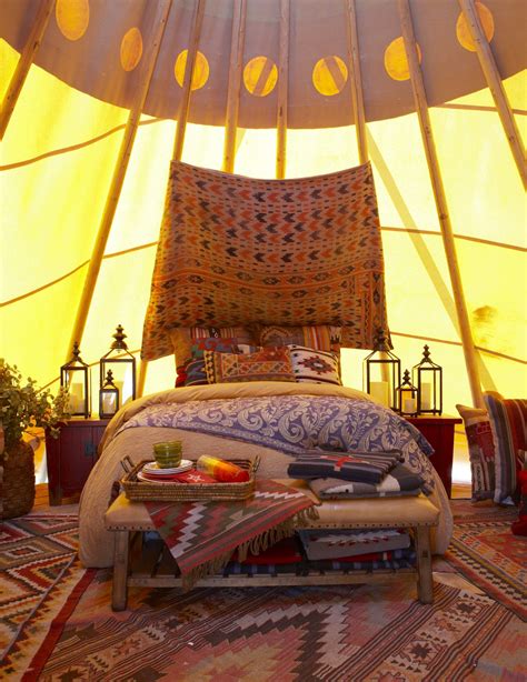 Inside A Luxury Tipi At Mustang Monument Wild Horse Eco Resort Interior