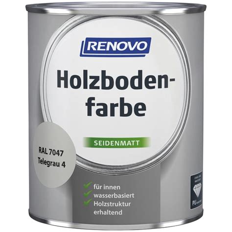 Renovo Holzbodenfarbe Seidenmatt Telegrau Ral Hagebau At