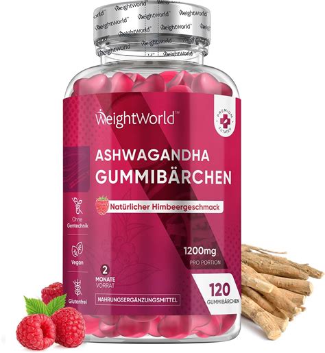 Ashwagandha Mg Gummib Rchen Monate Vorrat Ohne Gelatine