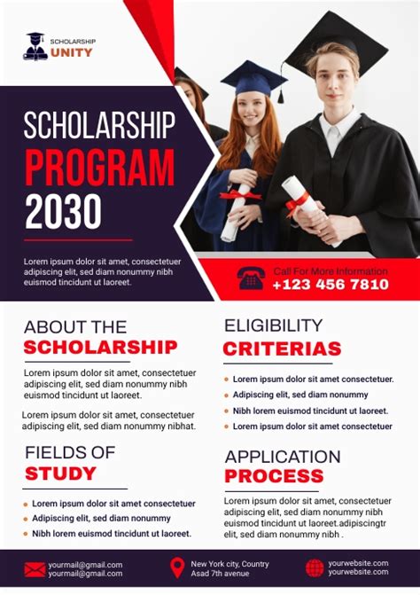 Scholarship Template Postermywall