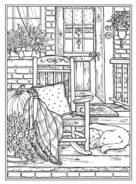 Creative Haven Country Farm Scenes Coloring Book Relax Find Your