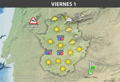 Previsi N Meteorol Gica En Extremadura D As De Noviembre Y De