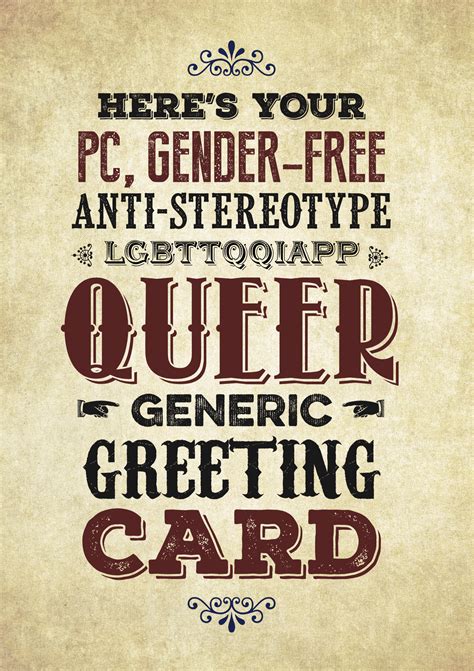 Pronoun Greeting Card Gay Greeting Cards By Kweer Cards