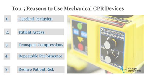 Top 5 Reasons to Use Mechanical CPR Devices