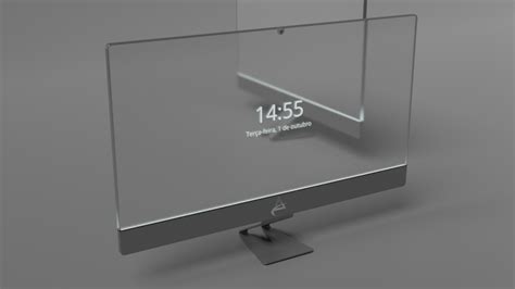 Clear Glass Computer Monitors