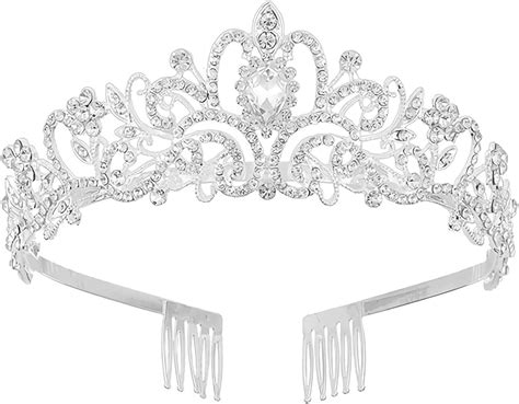 Tiara Crown Crystal Tiaras Bride Wedding Crowns Rhinestone Queen Tiaras