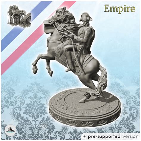 D Printable Napoleon Bonaparte Crossing The Alps From Jacques Louis