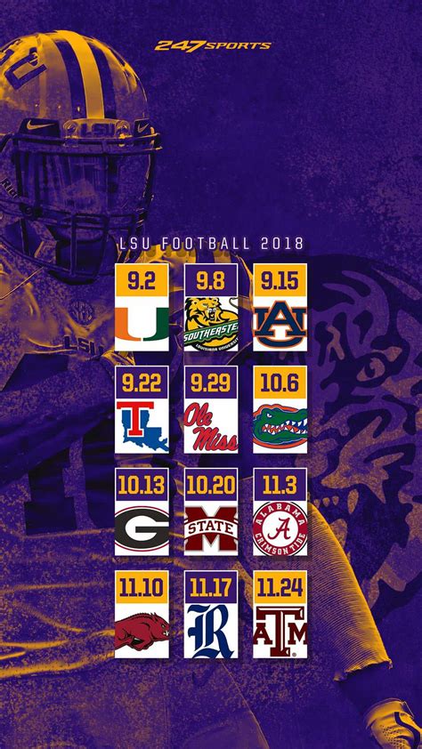 Printable Lsu Football Schedule