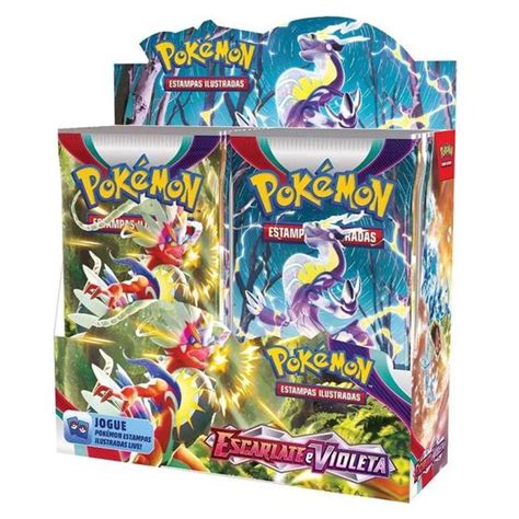 36 Pacotes Caixa Pokémon Booster 216 Cartas Escarlate e Violeta