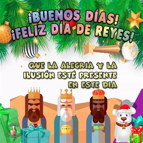 Buenos días y feliz día de reyes Imágenes con frases para compartir