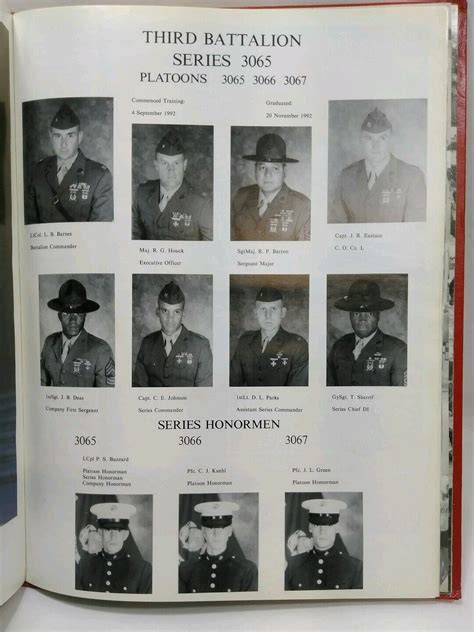 Marine Corps Recruit Depot San Diego 1992 Yearbook Platoons 3065 3066