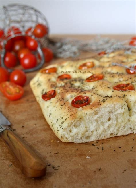 Focaccia Tomates Cerises Thym Les Gourmandises De Lou Foccacia