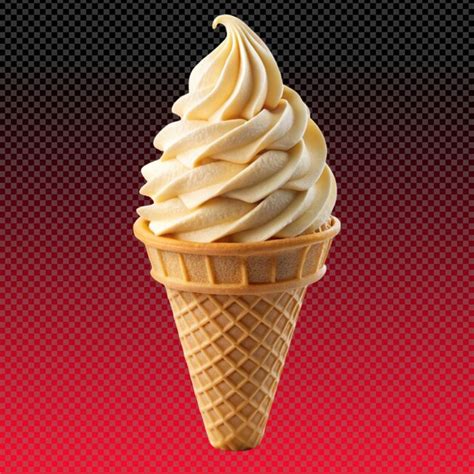 Premium PSD Ice Cream Cone On Transparent Background