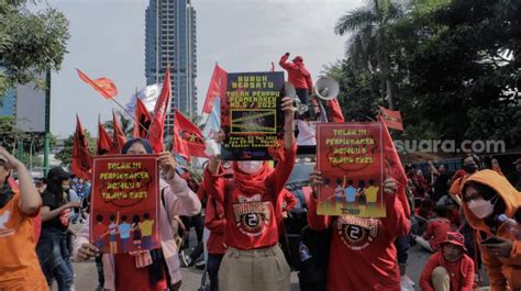 Demo Buruh Hari Ini Hindari Kawasan Monas Dan Gedung DPR