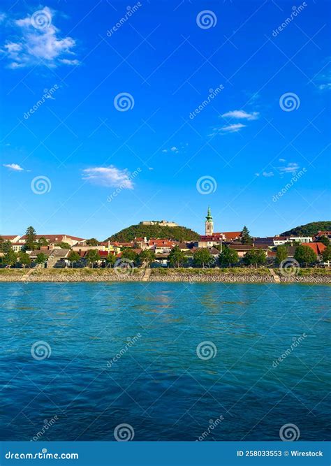 View of the Danube River and the City in the Background. Stock Image ...