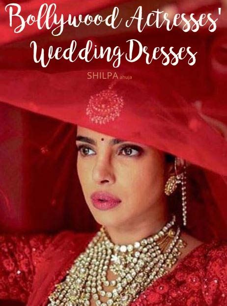 Bollywood Actress Wedding Dresses From Kajol To Madhuri