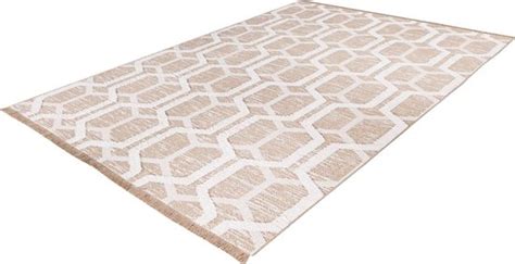 Luxe Designer Vloerkleed Nomad 80 Katoen Sand 200x290 Cm Bol