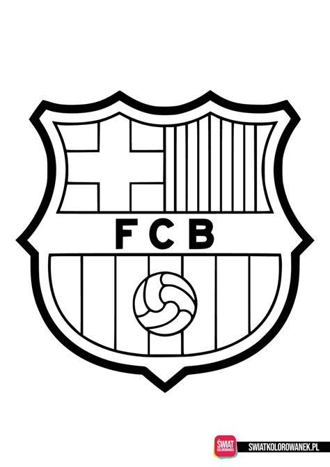 Fc Barcelona Kolorowanka Logo Darmowe Kolorowanki Do Druku