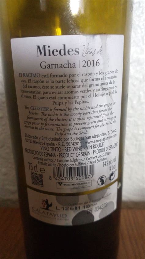 CALATAYUD Viñas de Miedes Etiquetas de botellas de vino Etiquetas