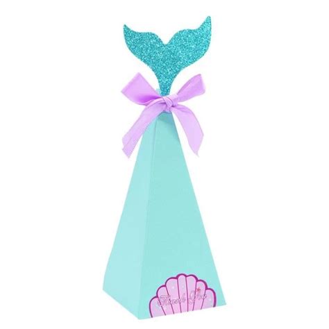 Set C Boîte cadeau en papier queue de sirène licorne 10 pièces