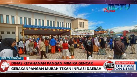 Dinas Ketahanan Pangan Mimika Gencar Gerakan Pangan Murah Tekan Inflasi