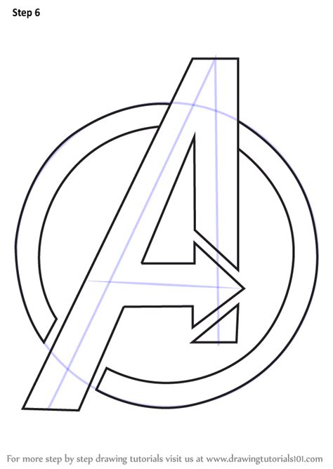 How To Draw Avengers Logo Brand Logos Step By Step