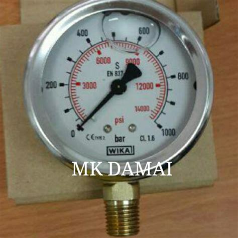 Jual Pressure Gauge Wika Ss Brass Bar Inch Drat Inch