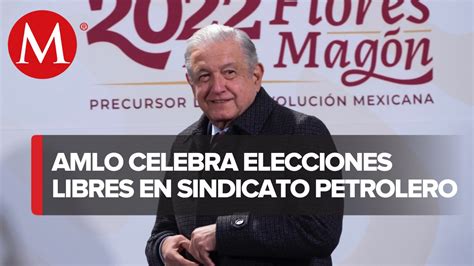 AMLO destaca elección libre en sindicato de Pemex Vídeo Dailymotion