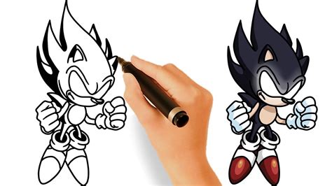 Como DESENHAR O DARK SONIC Como DIBUJAR A DARK SONIC How To DRAW